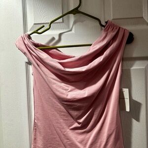 NWT Abercrombie off the shoulder Pink Top